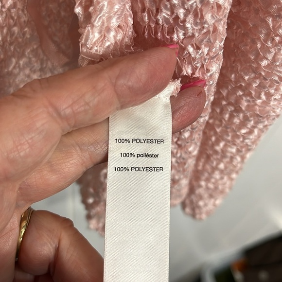 Chico’s Womens Emily Cardigan 3 (XL) Pale Pink Open Front Loose Knit Elegant NWT - Picture 7 of 11